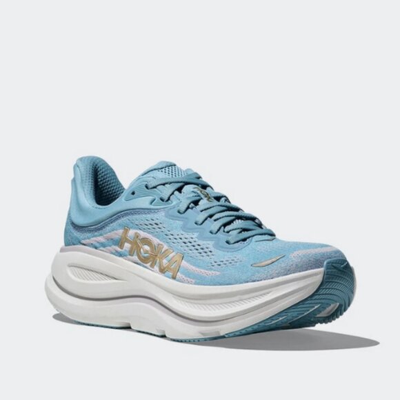 women running shoes bondi 9 color blue white gold - Picture 3 of 4